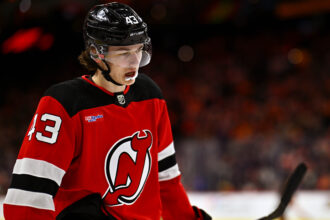 The New Jersey Devils announced today that defenseman Luke Hughes will be sidelined six to eight weeks with a left shoulder injury.