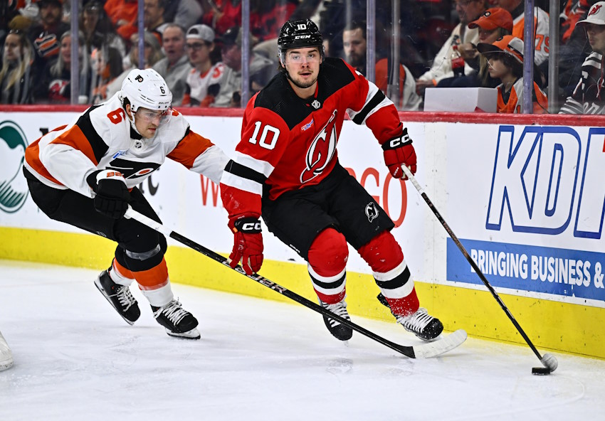 The New Jersey Devils drafted Alexander Holtz to be a goal scorer not a defensive forward as he has the potential to thrive in Vegas.