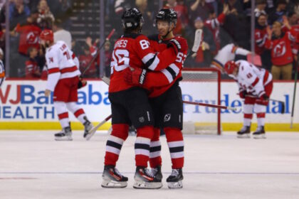 A trio of New Jersey Devils will square off at the Four Nations Faceoff as they put aside friendships and become enemies for National pride.