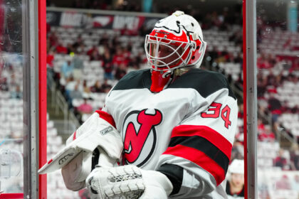 The New Jersey Devils are up against the salary cap and will most likely lose Jake Allen in free agency, as teams need goaltending.