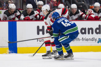 While Jack Hughes said he would love to play with his brother Quinn Hughes one day, he knows his brother is focused on playing in Vancouver.