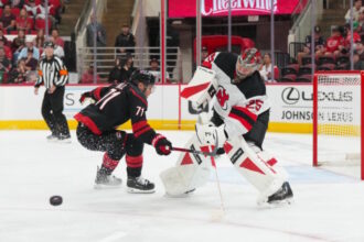 The New Jersey Devils and Jacob Markstrom continue to work on an extension, but there is a gap to close and will his injury play a role?