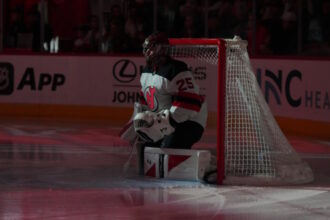 The New Jersey Devils continue to work on an extension goaltender Jacob Markstrom as Tom Fitzgerald wants to keep his tandem together.