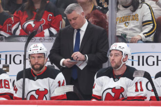 The New Jersey Devils have lost their third straight game as their offensive struggles as the pressure mounts on Sheldon Keefe.