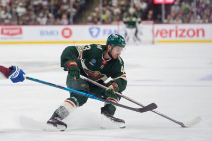 The New Jersey Devils are closely monitoring the situation with Quinn Hughes and the Minnesota Wild as a contract extension hasn't been signed yet.