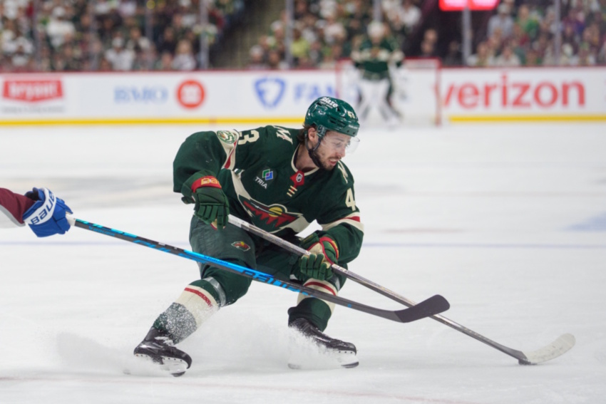 The New Jersey Devils are closely monitoring the situation with Quinn Hughes and the Minnesota Wild as a contract extension hasn't been signed yet.